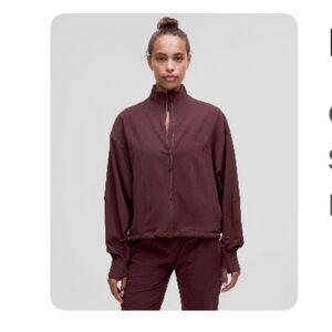 Lululemon Define Relaxed Fit Luon Jacket - Garnet color